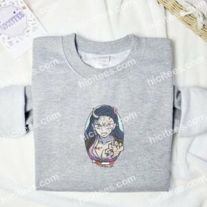 Nezuko Awakened Form Demon Slayer Anime Embroidered Shirt 1 Nezuko Awakened Form Demon Slayer Anime Embroidered Shirt 3