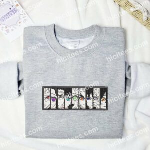 9 Swordsmen Demon Slayer Anime Embroidered Shirt 1 9 Swordsmen Demon Slayer Anime Embroidered Shirt 3