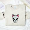 Sabito’s Mask Demon Slayer Anime Embroidered Shirt