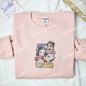 Tanjiro Nezuko Inosuke Zenitsu Demon Slayer Anime Embroidered Shirt