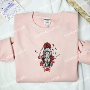Itachi Sharingan Naruto Anime Embroidered Shirt 2 6 Itachi Sharingan Naruto Anime Embroidered Shirt 2 6