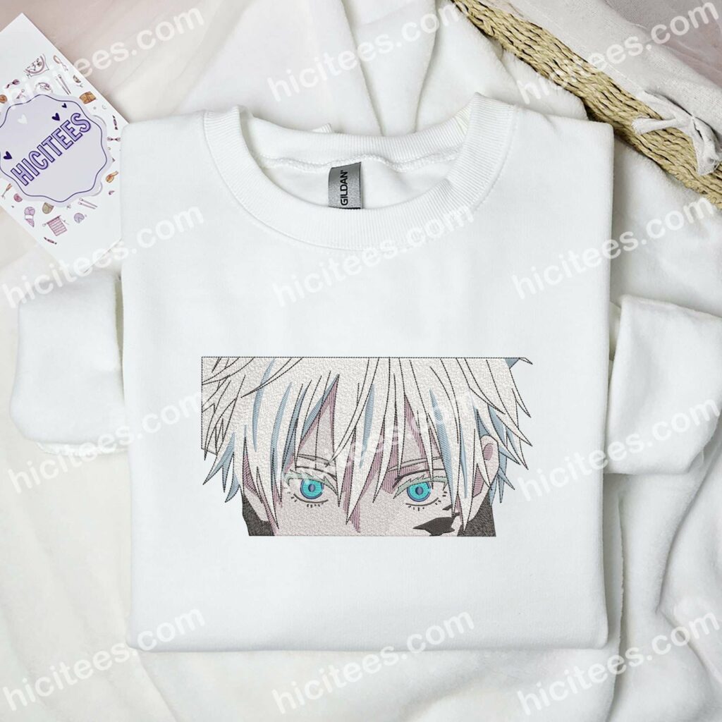 Gojo Eyes Embroidered Shirt – Power, Style & Fandom in One Look 1 gojo eyes jujutsu kaisen anime embroidered shirt 3 ns9sq