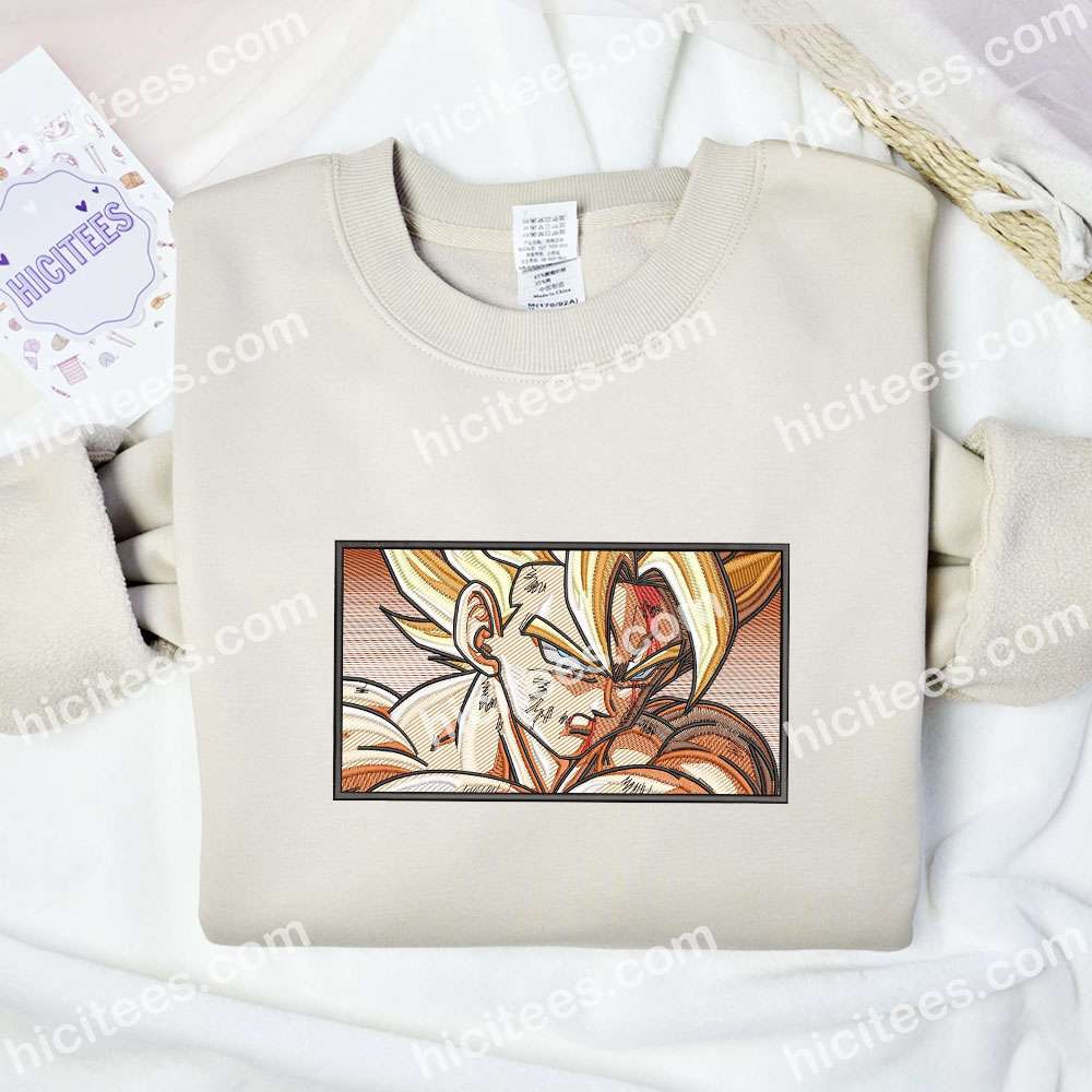 Goku Dragon Ball Anime Embroidered Shirt Goku Dragon Ball Anime Embroidered Shirt