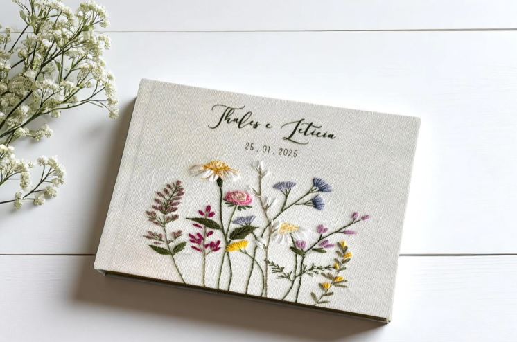 Heirloom Inspired Embroidered Notebook Heirloom Inspired Embroidered Notebook