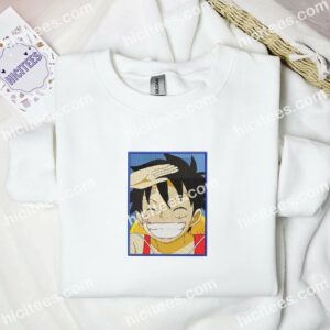 Luffy One Piece Anime Embroidered Shirt 1 luffy one piece anime embroidered shirt 2 n1x1w