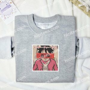 Luffy One Piece Anime Embroidered Shirt 1 luffy one piece anime embroidered shirt 6 bfh18