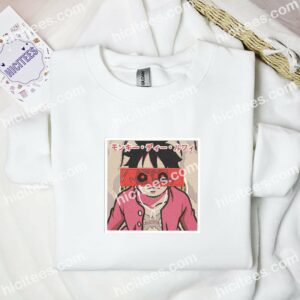 Luffy One Piece Anime Embroidered Shirt 2 luffy one piece anime embroidered shirt 4 z1xzv