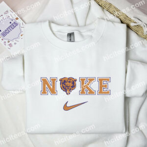 Chicago Bears Embroidered Hoodie, NFL Sports Embroidered Sweatshirt, Best Fandom Gift Ideas 1 Chicago Bears Embroidered Hoodie NFL Sports Embroidered Sweatshirt Best Fandom Gift Ideas 3