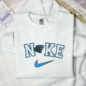 Carolina Panthers Embroidered Shirt, NFL Sports Embroidered Hoodie, Brand Embroidered Shirt 1 Carolina Panthers Embroidered Shirt NFL Sports Embroidered Sweatshirt Best Fandom Gift Ideas 3
