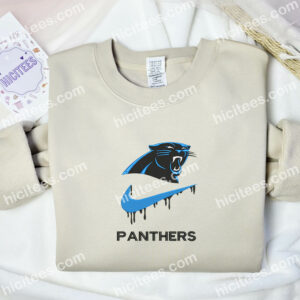 Carolina Panthers Embroidered Shirt NFL Sports Embroidered Hoodie Best Fandom Gift Ideas 2