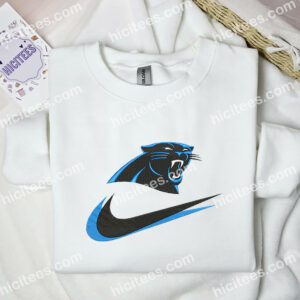 Carolina Panthers Embroidered Hoodie, NFL Sports Embroidered Sweatshirt, Best Fandom Gift Ideas 1 Carolina Panthers Embroidered Hoodie NFL Sports Embroidered Shirt Best Fandom Gift Ideas 3