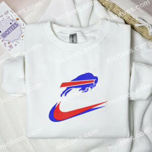 Buffalo Bills Embroidered Sweatshirt NFL Sports Embroidered Hoodie Brand Embroidered Shirt 3