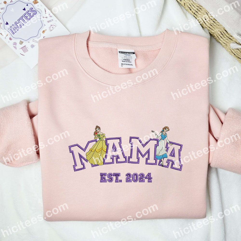 Belle Est.2024 Embroidered Shirt, Disney Princess Embroidered Hoodie, Mother’s Day Gift Ideas Belle Est.2024 Embroidered Shirt, Disney Princess Embroidered Hoodie, Mother’s Day Gift Ideas