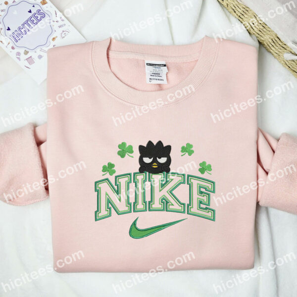 Badtz Maru Embroidered Hoodie, Saint Patrick’s Day Embroidered Sweatshirt, Cartoon Embroidered Shirt
