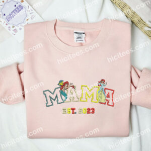 Ariel Est.1989 Embroidered Shirt Disney Princess Embroidered Hoodie Mothers Day Gift Idea