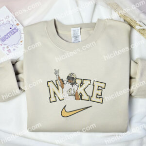Alvin Kamara Embroidered Shirt NFL Sports Embroidered Hoodie Celebrity Embroidered Sweatshirt 2