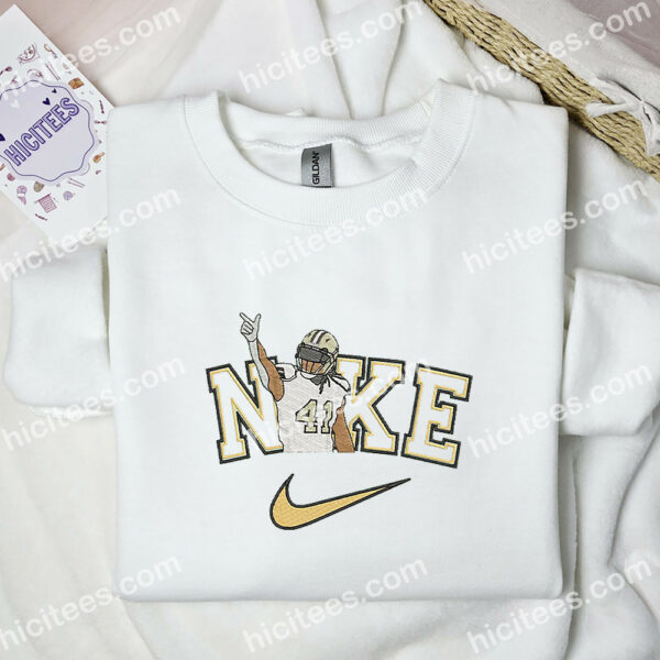 Alvin Kamara Embroidered Shirt, NFL Sports Embroidered Hoodie, Celebrity Embroidered Sweatshirt