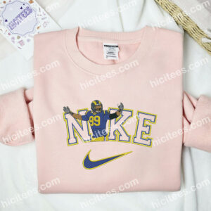 Aaron Donald Embroidered Shirt, NFL Sports Embroidered Hoodie, Celebrity Embroidered Sweatshirt 2 Aaron Donald Embroidered Shirt NFL Sports Embroidered Hoodie Celebrity Embroidered Sweatshirt