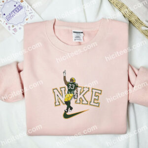 Aaron Jones Embroidered Shirt, NFL Sports Embroidered Hoodie, Celebrity Embroidered Sweatshirt 2 Aaron Jones Embroidered Shirt NFL Sports Embroidered Hoodie Celebrity Embroidered Sweatshirt