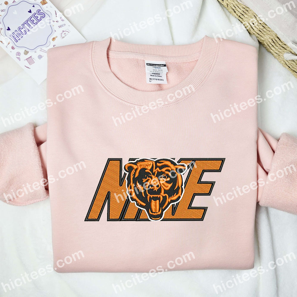 Chicago Bears Embroidered Shirt, NFL Sports Embroidered Sweatshirt, Brand Embroidered Hoodie Chicago Bears Embroidered Shirt, NFL Sports Embroidered Sweatshirt, Brand Embroidered Hoodie