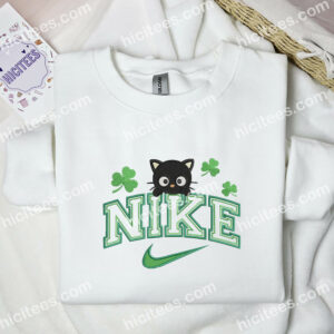 Chococat Shamrocks Embroidered Shirt, Sanrio Cartoon Embroidered Hoodie, Saint Patrick’s Day Embroidered Sweatshirt 1 Chococat Shamrocks Embroidered Shirt Sanrio Cartoon Embroidered Hoodie Saint Patricks Day Embroidered Sweatshirt 3