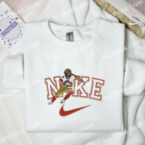 Christian McCaffrey Embroidered Hoodie, NFL Sports Embroidered Sweatshirt, Celebrity Embroidered Shirt 1 Christian McCaffrey Embroidered Hoodie NFL Sports Embroidered Sweatshirt Celebrity Embroidered Shirt 3