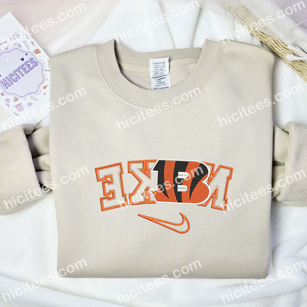Cincinnati Bengal Embroidered Hoodie, NFL Sports Embroidered Shirt, Best Fandome Gift Ideas Cincinnati Bengal Embroidered Hoodie, NFL Sports Embroidered Shirt, Best Fandome Gift Ideas