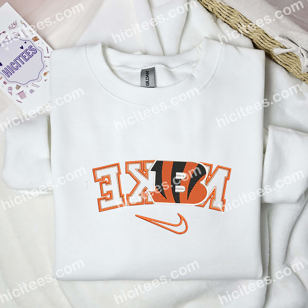 Cincinnati Bengal Embroidered Hoodie, NFL Sports Embroidered Shirt, Best Fandome Gift Ideas Cincinnati Bengal Embroidered Hoodie, NFL Sports Embroidered Shirt, Best Fandome Gift Ideas