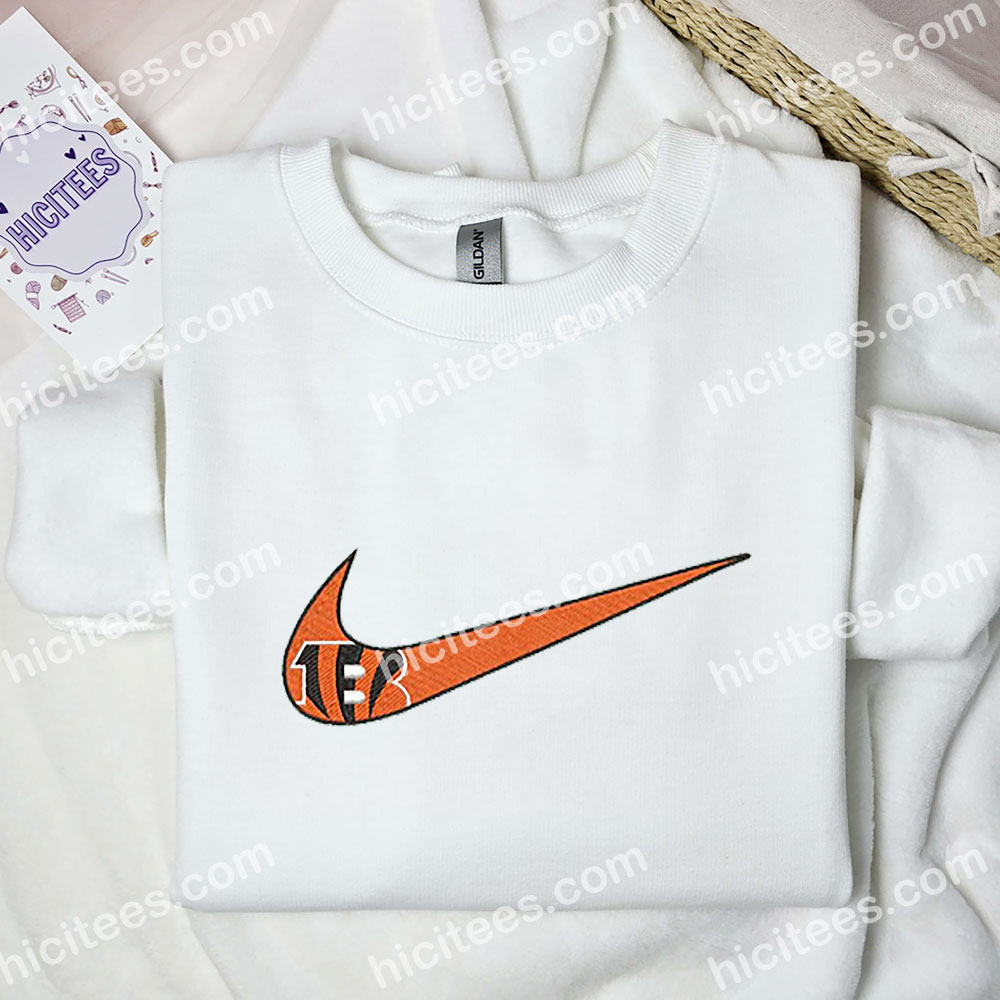 Cincinnati Bengal Embroidered Hoodie, NFL Sports Embroidered Sweatshirt, Brand Embroidered Hoodie Cincinnati Bengal Embroidered Hoodie, NFL Sports Embroidered Sweatshirt, Brand Embroidered Hoodie
