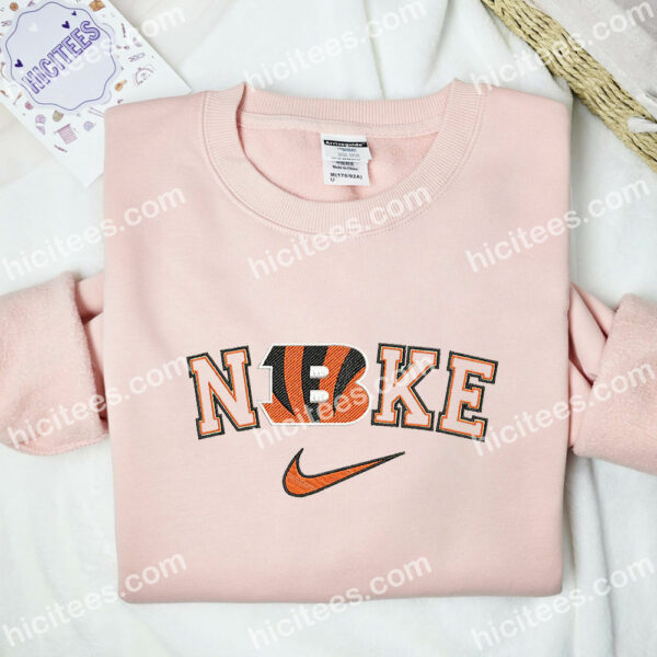 Cincinnati Bengal Embroidered Shirt, NFL Sports Embroidered Hoodie, Best Fandome Gift Ideas
