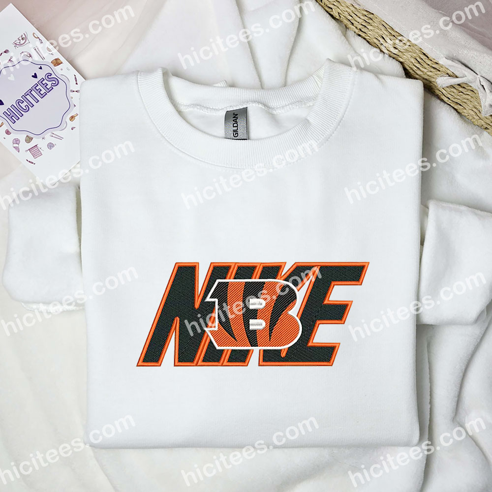Cincinnati Bengal Embroidered Shirt, NFL Sports Embroidered Hoodie, Brand Embroidered Sweatshirt Cincinnati Bengal Embroidered Shirt, NFL Sports Embroidered Hoodie, Brand Embroidered Sweatshirt