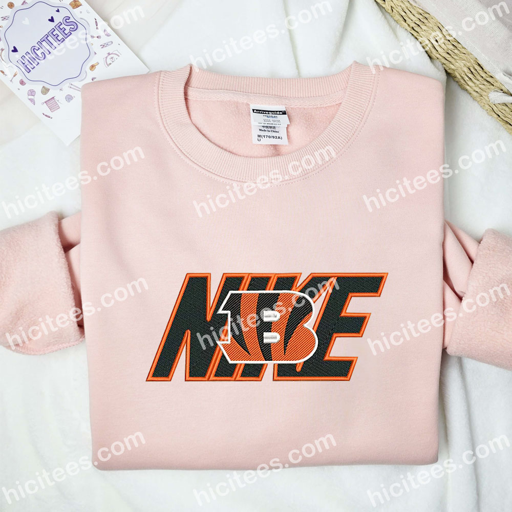 Cincinnati Bengal Embroidered Shirt, NFL Sports Embroidered Hoodie, Brand Embroidered Sweatshirt Cincinnati Bengal Embroidered Shirt, NFL Sports Embroidered Hoodie, Brand Embroidered Sweatshirt