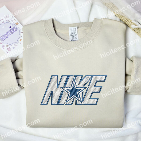 Dallas Cowboys Embroidered Shirt, NFL Sports Embroidered Shirt, Brand Embroidered Hoodie