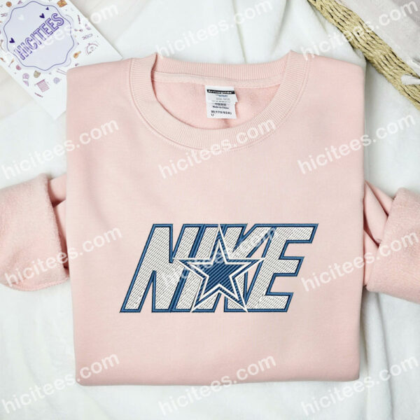 Dallas Cowboys Embroidered Shirt, NFL Sports Embroidered Shirt, Brand Embroidered Hoodie