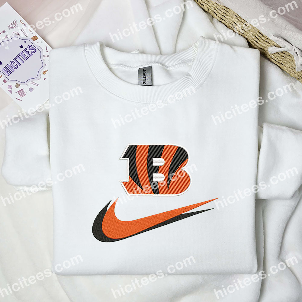 Cincinnati Bengal Embroidered Shirt, NFL Sports Embroidered Sweatshirt, Brand Embroidered Hoodie Cincinnati Bengal Embroidered Shirt, NFL Sports Embroidered Sweatshirt, Brand Embroidered Hoodie