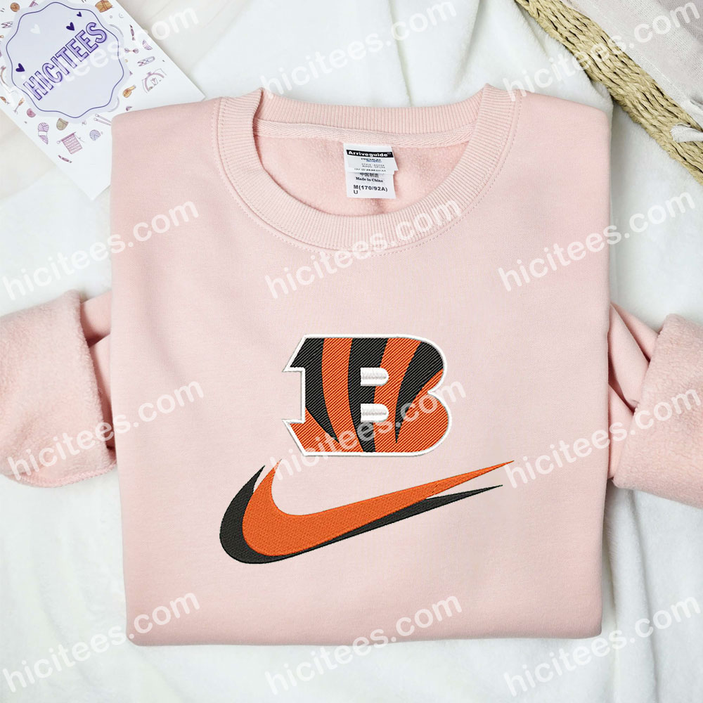 Cincinnati Bengal Embroidered Shirt, NFL Sports Embroidered Sweatshirt, Brand Embroidered Hoodie Cincinnati Bengal Embroidered Shirt, NFL Sports Embroidered Sweatshirt, Brand Embroidered Hoodie