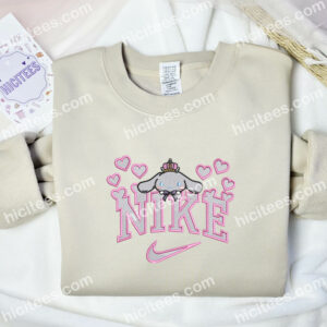 Cinnamoroll Hearts Embroidered Hoodie Cartoon Embroidered Sweatshirt Valentine Embroidered Shirt 2