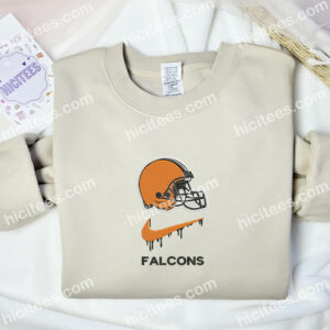 Cleveland Browns Falcons Embroidered Hoodie NFL Sports Embroidered Shirt Brand Embroidered Sweatshirt 2