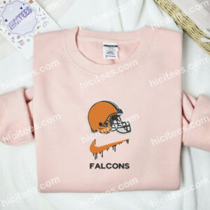 Cleveland Browns Falcons Embroidered Hoodie NFL Sports Embroidered Shirt Brand Embroidered Sweatshirt
