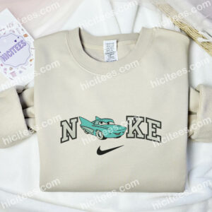Flo Cars Embroidered Hoodie Pixar Cars Embroidered Sweatshirt Disney Characters Embroidered Shirt 2