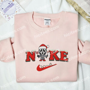 Ghostface Chibi Embroidered Shirt Movie Embroidered Hoodie Christmas Embroidered Sweatshirt