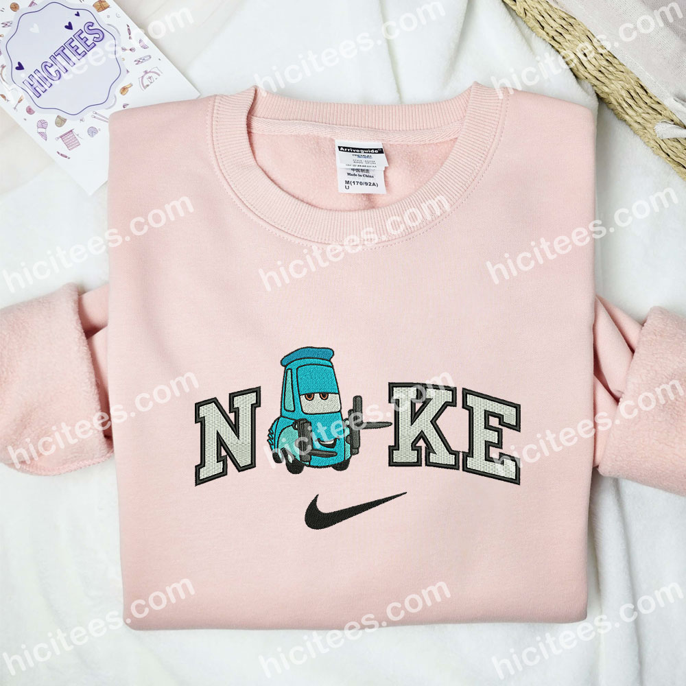 Guido Cars Embroidered Shirt, Pixar Cars Embroidered Hoodie, Disney Characters Embroidered Sweatshirt Guido Cars Embroidered Shirt, Pixar Cars Embroidered Hoodie, Disney Characters Embroidered Sweatshirt