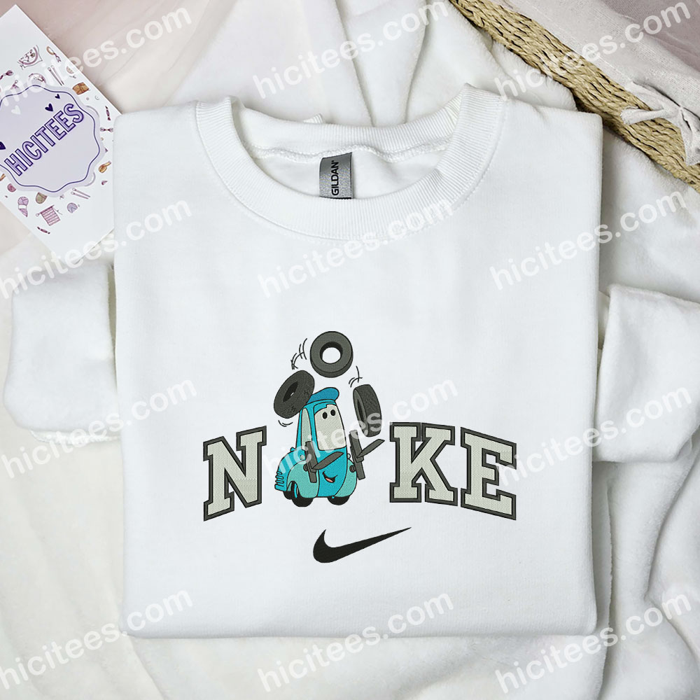 Guido Cars Embroidered Hoodie, Pixar Cars Embroidered Sweatshirt, Disney Characters Embroidered Shirt Guido Cars Embroidered Hoodie, Pixar Cars Embroidered Sweatshirt, Disney Characters Embroidered Shirt