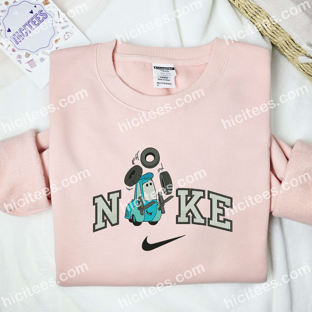 Guido Cars Embroidered Hoodie, Pixar Cars Embroidered Sweatshirt, Disney Characters Embroidered Shirt Guido Cars Embroidered Hoodie, Pixar Cars Embroidered Sweatshirt, Disney Characters Embroidered Shirt