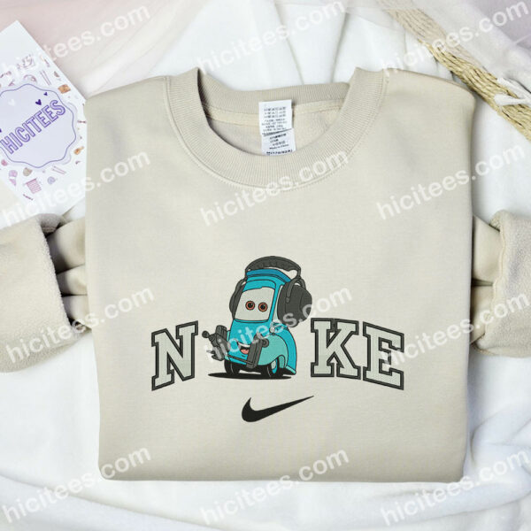 Guido Cars Embroidered Sweatshirt, Pixar Cars Embroidered Hoodie, Disney Characters Embroidered Shirt