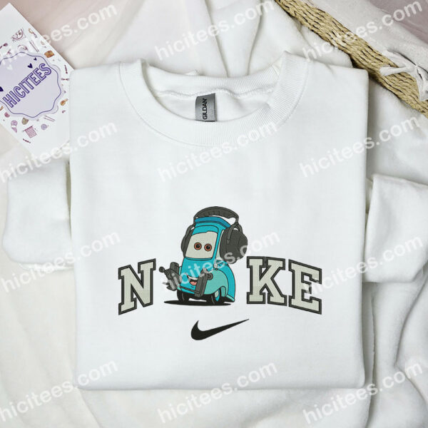 Guido Cars Embroidered Sweatshirt, Pixar Cars Embroidered Hoodie, Disney Characters Embroidered Shirt