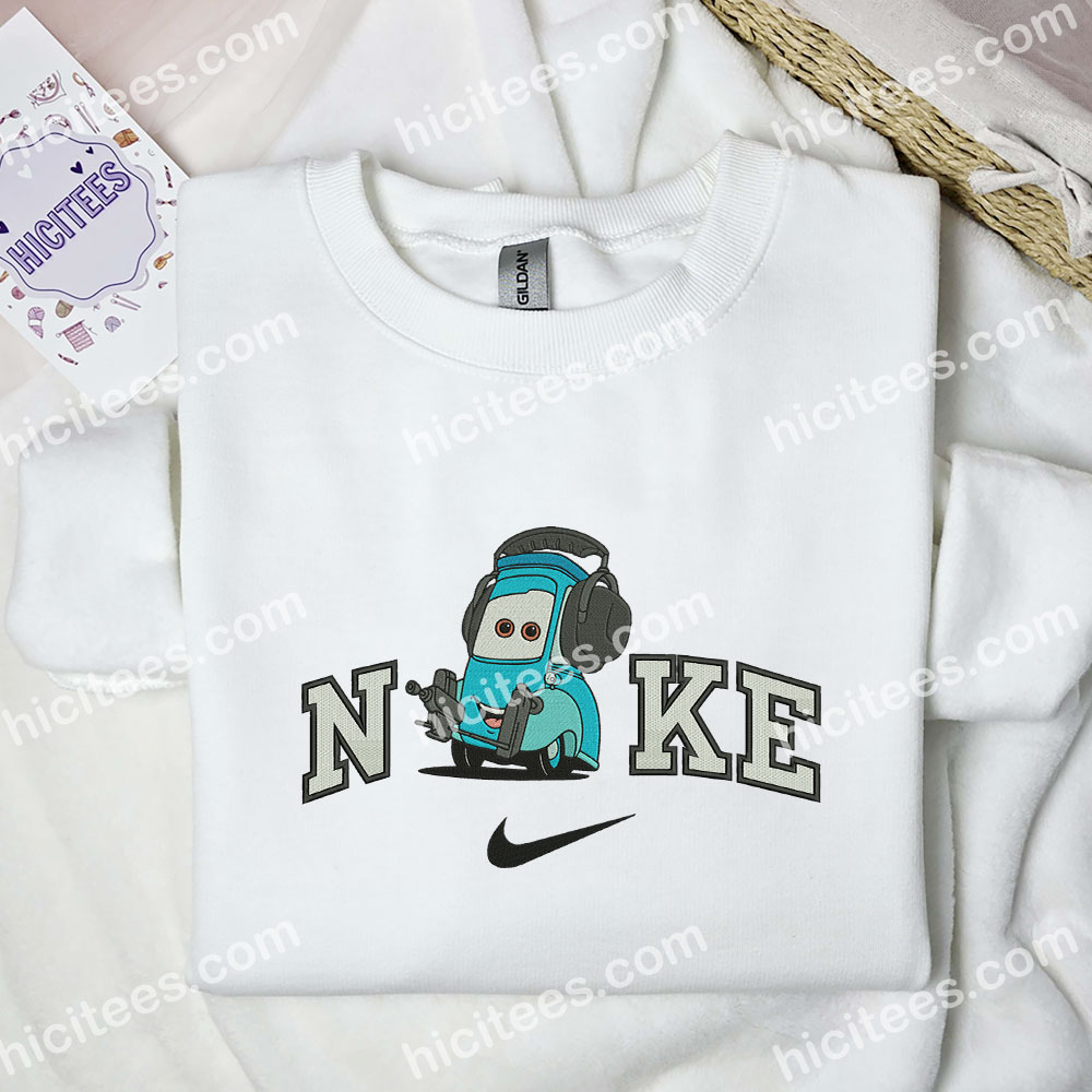 Guido Cars Embroidered Sweatshirt, Pixar Cars Embroidered Hoodie, Disney Characters Embroidered Shirt Guido Cars Embroidered Sweatshirt, Pixar Cars Embroidered Hoodie, Disney Characters Embroidered Shirt