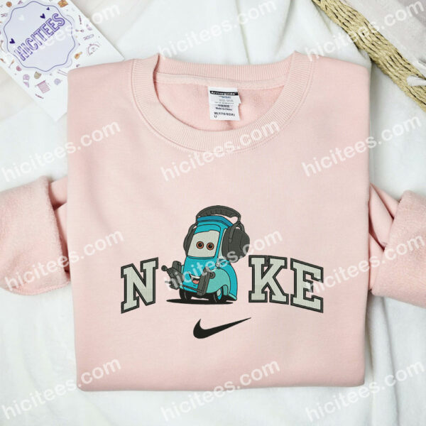 Guido Cars Embroidered Sweatshirt, Pixar Cars Embroidered Hoodie, Disney Characters Embroidered Shirt