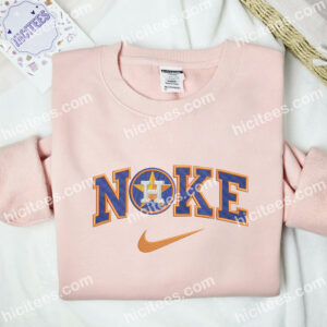 Houston Astros Embroidered Shirt NLB Sports Embroidered Sweatshirt Brand Embroidered Hoodie