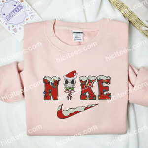 Jack Skellington Chibi Embroidered Shirt, Movie Embroidered Hoodie, Christmas Embroidered Sweatshirt 2 Jack Skellington Chibi Embroidered Shirt Movie Embroidered Hoodie Christmas Embroidered Sweatshirt